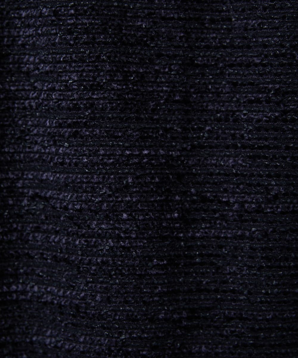 F6DDD02430 MICHEL KLEIN(小さいサイズ)(メゾン ドゥ サンク) [小さいサイズ]ファンシーツイードショートジャケット ネイビー