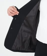 F6DFS19350 MICHEL KLEIN(小さいサイズ)(メゾン ドゥ サンク) [小さいサイズ]ストレッチノーカラージャケット(セットアップ対応) オフホワイト(81)