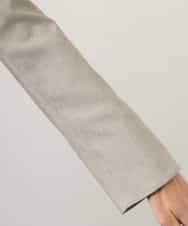 F6DGD05420 MICHEL KLEIN(小さいサイズ)(メゾン ドゥ サンク) [小さいサイズ][セットアップ対応]ツイードライク　ノーカラージャケット ベージュ