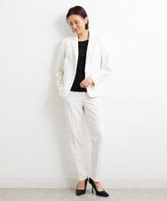F6DGS42360 MICHEL KLEIN(小さいサイズ)(メゾン ドゥ サンク) [小さいサイズ]バランサーキュラー(R)テーラードジャケット（背抜き/セットアップ対応/PLUS JACKET） ブラック(94)