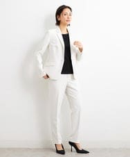 F6DGS42360 MICHEL KLEIN(小さいサイズ)(メゾン ドゥ サンク) [小さいサイズ]バランサーキュラー(R)テーラードジャケット（背抜き/セットアップ対応/PLUS JACKET） ブラック(94)