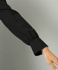 F6EAD05360 MICHEL KLEIN(小さいサイズ)(メゾン ドゥ サンク) [小さいサイズ]ノーカラーフレアーワンピース ブラック