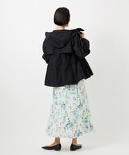 F6EDD12490 MICHEL KLEIN(小さいサイズ)(メゾン ドゥ サンク) [小さいサイズ]フラワープリントワンピース グリーン