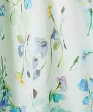 F6EDD12490 MICHEL KLEIN(小さいサイズ)(メゾン ドゥ サンク) [小さいサイズ]フラワープリントワンピース グリーン