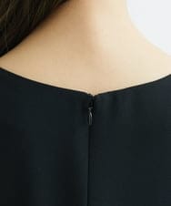 F6EDS04330 MICHEL KLEIN(小さいサイズ)(メゾン ドゥ サンク) [小さいサイズ]2WAYスリットスリーブワンピース ブラック(94)