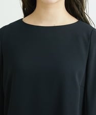 F6EDS04330 MICHEL KLEIN(小さいサイズ)(メゾン ドゥ サンク) [小さいサイズ]2WAYスリットスリーブワンピース ブラック(94)