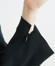 F6EDS04330 MICHEL KLEIN(小さいサイズ)(メゾン ドゥ サンク) [小さいサイズ]2WAYスリットスリーブワンピース ブラック(94)
