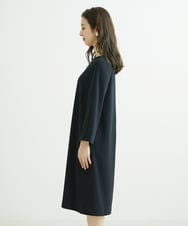 F6EDS04330 MICHEL KLEIN(小さいサイズ)(メゾン ドゥ サンク) [小さいサイズ]2WAYスリットスリーブワンピース ブラック(94)