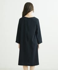 F6EDS04330 MICHEL KLEIN(小さいサイズ)(メゾン ドゥ サンク) [小さいサイズ]2WAYスリットスリーブワンピース ブラック(94)