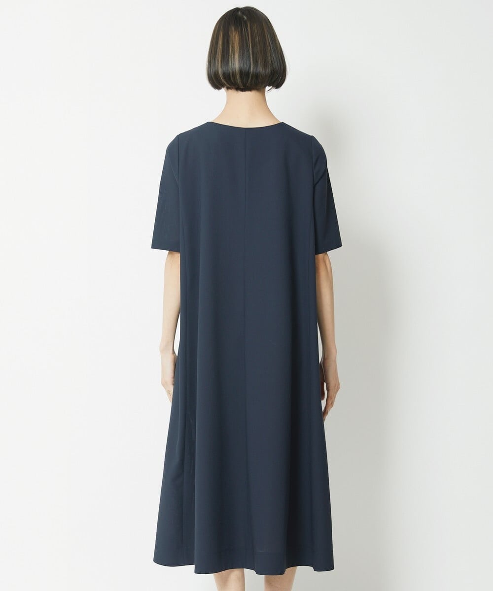 F6EFV25300 MICHEL KLEIN(小さいサイズ)(メゾン ドゥ サンク) [小さいサイズ]リネンライクワンピース ライトグリーン(30)