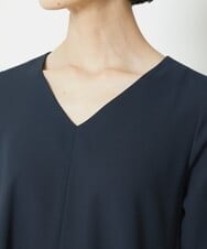 F6EFV25300 MICHEL KLEIN(小さいサイズ)(メゾン ドゥ サンク) [小さいサイズ]リネンライクワンピース ライトグリーン(30)