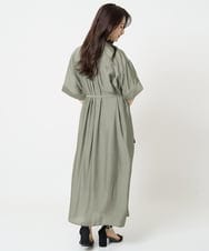F6EGA05330 MICHEL KLEIN(小さいサイズ)(メゾン ドゥ サンク) [小さいサイズ]3WAYロングシャツワンピース グレー