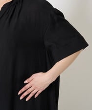 F6EGA05330 MICHEL KLEIN(小さいサイズ)(メゾン ドゥ サンク) [小さいサイズ]3WAYロングシャツワンピース グレー