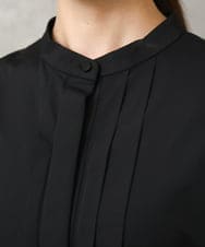 F6EGD09450 MICHEL KLEIN(小さいサイズ)(メゾン ドゥ サンク) [小さいサイズ]フレンチスリーブフレアワンピース ブラック