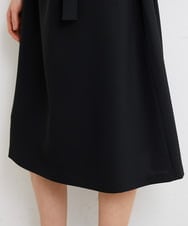 F6EGS43350 MICHEL KLEIN(小さいサイズ)(メゾン ドゥ サンク) [小さいサイズ]2WAY タックデザインベルト付きワンピース ブラウン(87)