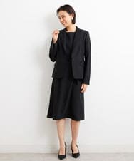 F6EGS43350 MICHEL KLEIN(小さいサイズ)(メゾン ドゥ サンク) [小さいサイズ]2WAY タックデザインベルト付きワンピース ブラウン(87)