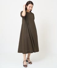 F6EGV45360 MICHEL KLEIN(小さいサイズ)(メゾン ドゥ サンク) [小さいサイズ]サッカーワンピース ブラウン(87)