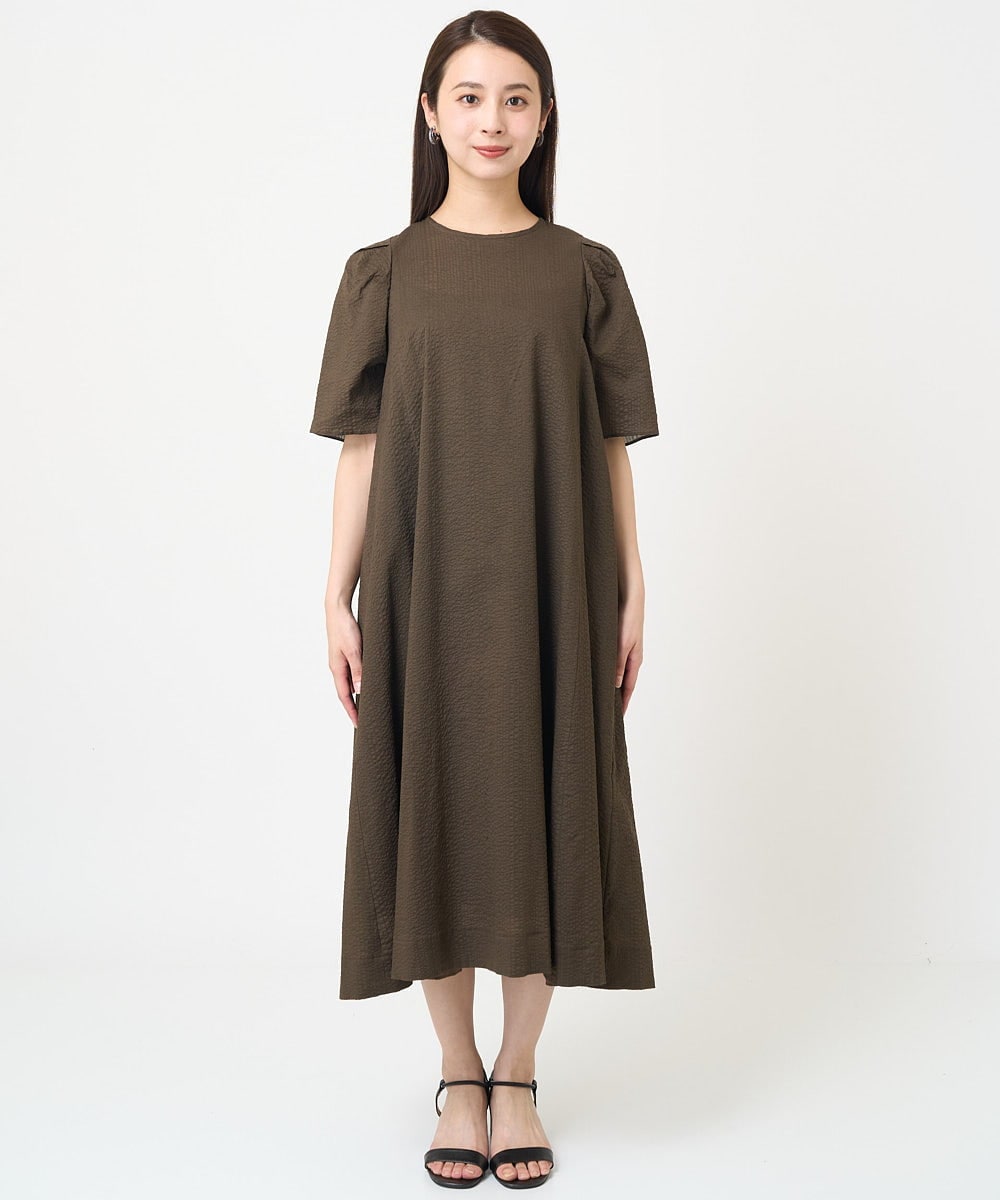 F6EGV45360 MICHEL KLEIN(小さいサイズ)(メゾン ドゥ サンク) [小さいサイズ]サッカーワンピース ブラウン(87)