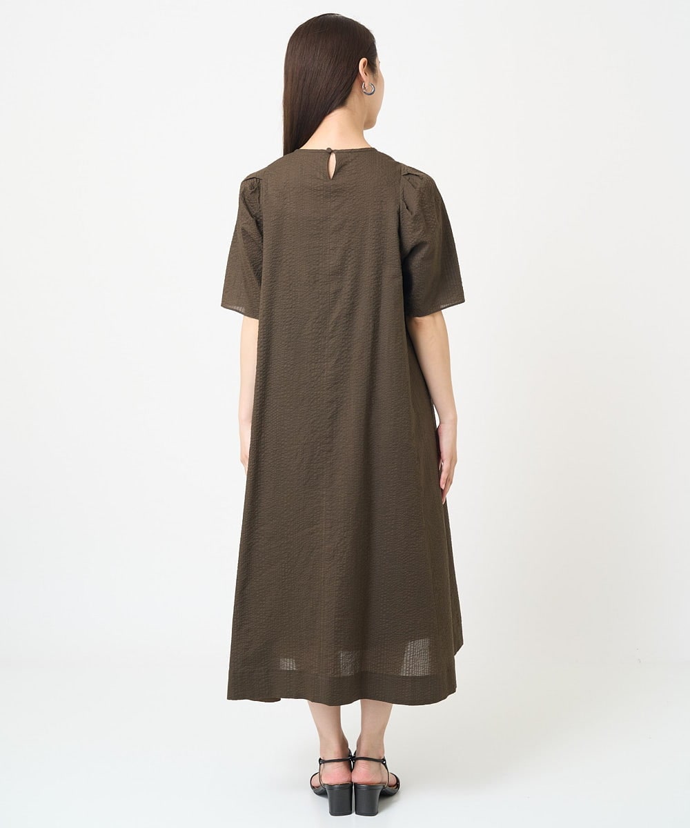 F6EGV45360 MICHEL KLEIN(小さいサイズ)(メゾン ドゥ サンク) [小さいサイズ]サッカーワンピース ブラウン(87)