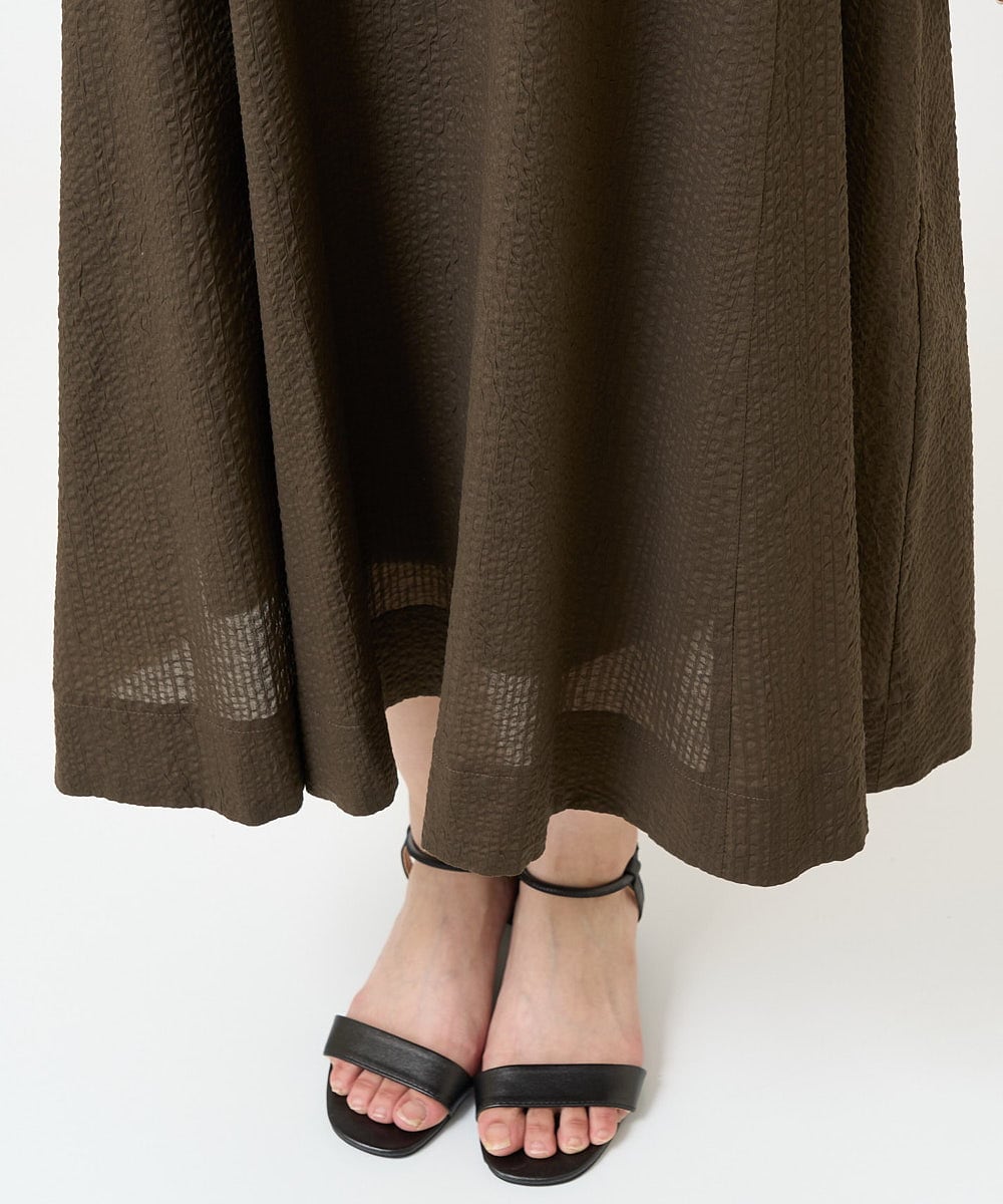F6EGV45360 MICHEL KLEIN(小さいサイズ)(メゾン ドゥ サンク) [小さいサイズ]サッカーワンピース ブラウン(87)