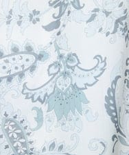 F6EHV50330 MICHEL KLEIN(小さいサイズ)(メゾン ドゥ サンク) [小さいサイズ]ペイズリープリント3WAYワンピース ホワイト系(50)