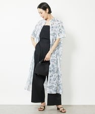 F6EHV50330 MICHEL KLEIN(小さいサイズ)(メゾン ドゥ サンク) [小さいサイズ]ペイズリープリント3WAYワンピース ホワイト系(50)