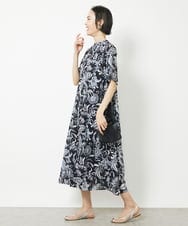 F6EHV50330 MICHEL KLEIN(小さいサイズ)(メゾン ドゥ サンク) [小さいサイズ]ペイズリープリント3WAYワンピース ホワイト系(50)