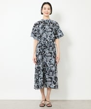 F6EHV50330 MICHEL KLEIN(小さいサイズ)(メゾン ドゥ サンク) [小さいサイズ]ペイズリープリント3WAYワンピース ホワイト系(50)
