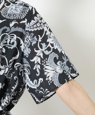 F6EHV50330 MICHEL KLEIN(小さいサイズ)(メゾン ドゥ サンク) [小さいサイズ]ペイズリープリント3WAYワンピース ホワイト系(50)