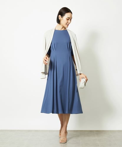 F6EJA04290 MICHEL KLEIN(小さいサイズ) ［小さいサイズ］ストレッチカットワンピース