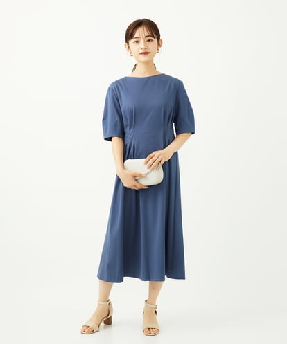 F6EJA04290 MICHEL KLEIN(小さいサイズ) ［小さいサイズ］ストレッチカットワンピース