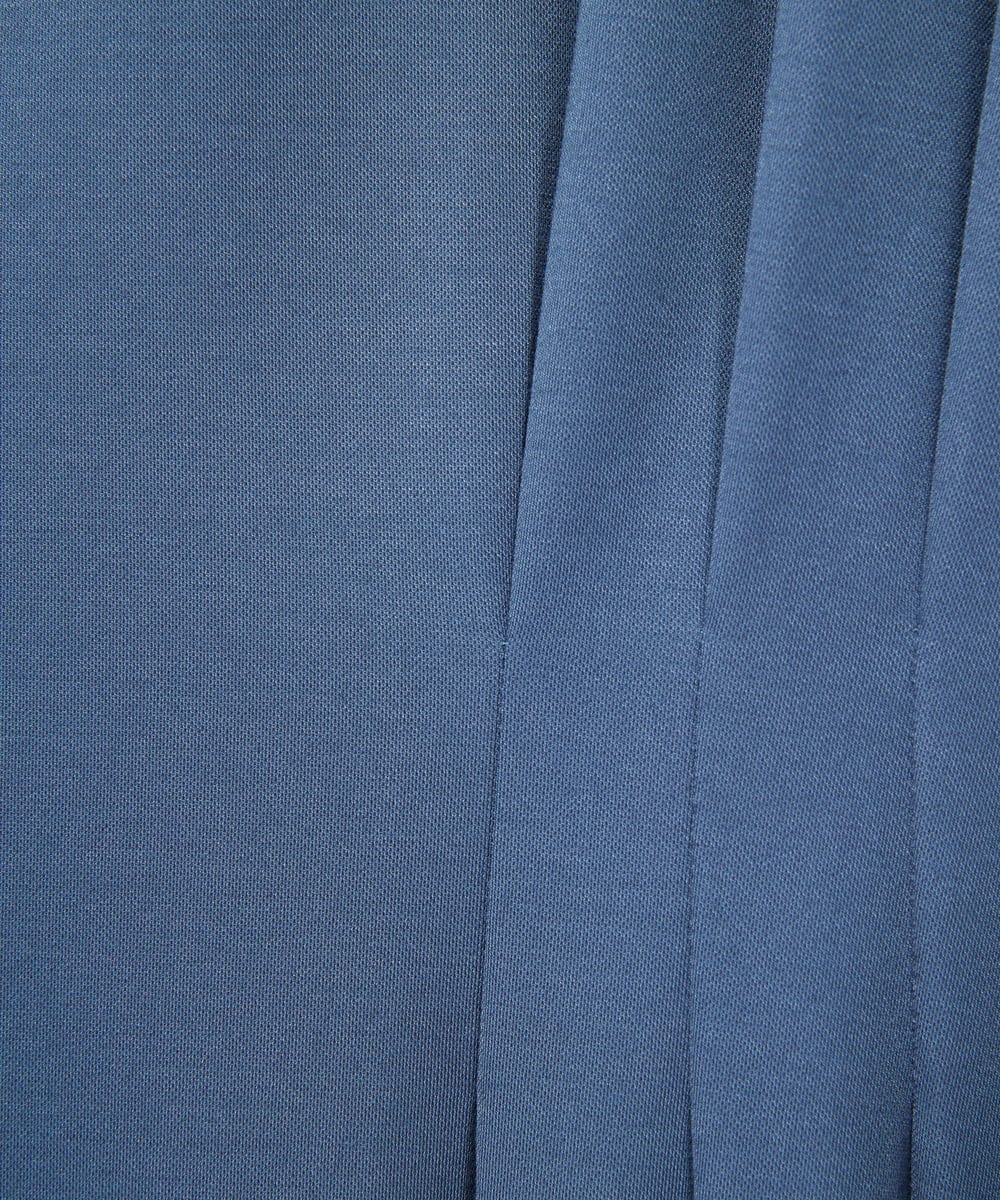 F6EJA04290 MICHEL KLEIN(小さいサイズ)(メゾン ドゥ サンク) ［小さいサイズ］ストレッチカットワンピース ブルー