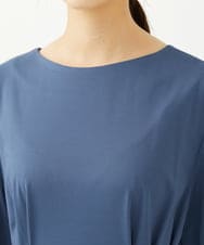 F6EJA04290 MICHEL KLEIN(小さいサイズ)(メゾン ドゥ サンク) ［小さいサイズ］ストレッチカットワンピース ブルー