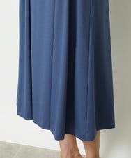F6EJA04290 MICHEL KLEIN(小さいサイズ)(メゾン ドゥ サンク) ［小さいサイズ］ストレッチカットワンピース ブルー