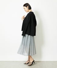 F6EJA10360 MICHEL KLEIN(小さいサイズ)(メゾン ドゥ サンク) ［小さいサイズ］ジオメトリック柄ワンピース グリーン