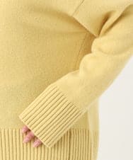 F6FAA35230 MICHEL KLEIN(小さいサイズ)(メゾン ドゥ サンク) [小さいサイズ]ラムウールハイネックニット イエロー