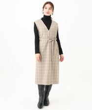 F6FAA45230 MICHEL KLEIN(小さいサイズ)(メゾン ドゥ サンク) [小さいサイズ]ホールガーメント(R)ワイドリブハイネックニット ライトイエロー