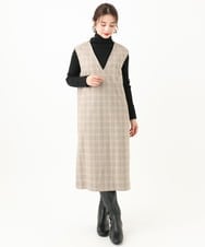 F6FAA45230 MICHEL KLEIN(小さいサイズ)(メゾン ドゥ サンク) [小さいサイズ]ホールガーメント(R)ワイドリブハイネックニット ライトイエロー