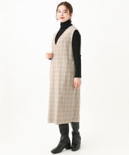 F6FAA45230 MICHEL KLEIN(小さいサイズ)(メゾン ドゥ サンク) [小さいサイズ]ホールガーメント(R)ワイドリブハイネックニット ライトイエロー