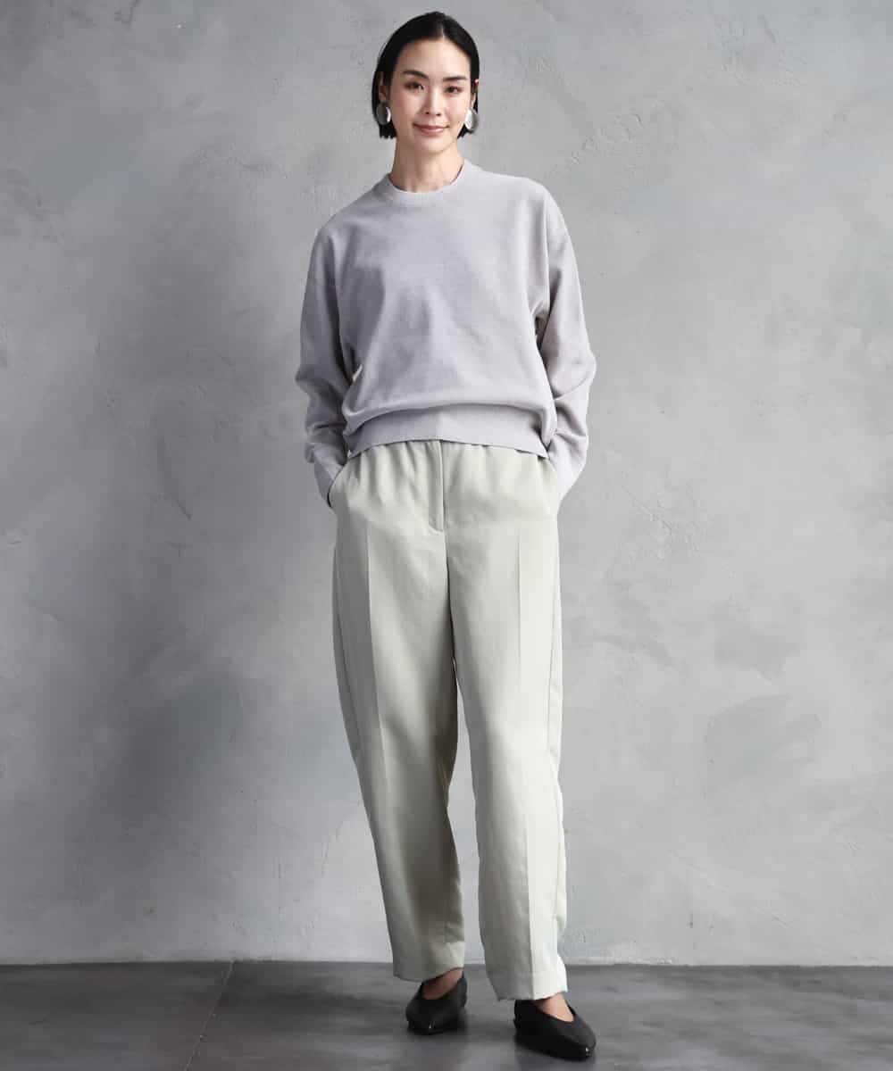 F6FAD11200 MICHEL KLEIN(小さいサイズ)(メゾン ドゥ サンク) [小さいサイズ]モールプルオーバー ライトグレー