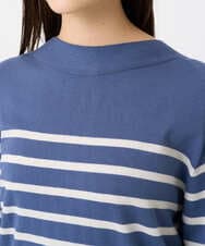 F6FAD15190 MICHEL KLEIN(小さいサイズ)(メゾン ドゥ サンク) [小さいサイズ]ホールガーメント(R)ボトルネックニット ライトブルー