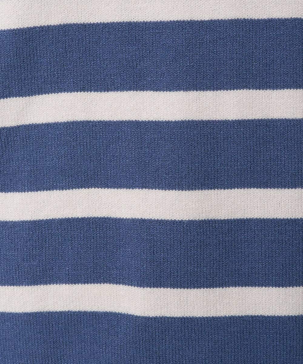 F6FAD15190 MICHEL KLEIN(小さいサイズ)(メゾン ドゥ サンク) [小さいサイズ]ホールガーメント(R)ボトルネックニット ライトブルー