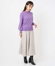 F6FAD15190 MICHEL KLEIN(小さいサイズ)(メゾン ドゥ サンク) [小さいサイズ]ホールガーメント(R)ボトルネックニット ライトブルー