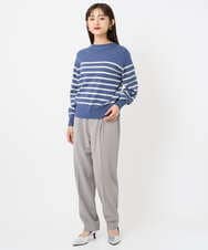 F6FAD15190 MICHEL KLEIN(小さいサイズ)(メゾン ドゥ サンク) [小さいサイズ]ホールガーメント(R)ボトルネックニット ライトブルー