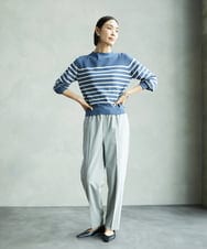 F6FAD15190 MICHEL KLEIN(小さいサイズ)(メゾン ドゥ サンク) [小さいサイズ]ホールガーメント(R)ボトルネックニット ライトブルー