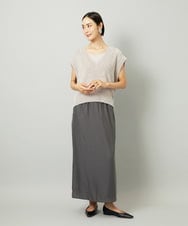 F6FAD16190 MICHEL KLEIN(小さいサイズ)(メゾン ドゥ サンク) [小さいサイズ]フェザータッチVネックベスト ブラウン