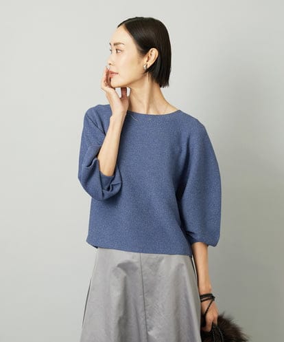 F6FAD18220 MICHEL KLEIN(小さいサイズ) [小さいサイズ]ホールガーメント(R)ラメニット