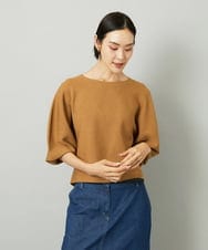 F6FAD18220 MICHEL KLEIN(小さいサイズ)(メゾン ドゥ サンク) [小さいサイズ]ホールガーメント(R)ラメニット ライトグレー