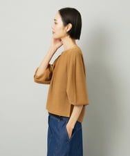 F6FAD18220 MICHEL KLEIN(小さいサイズ)(メゾン ドゥ サンク) [小さいサイズ]ホールガーメント(R)ラメニット ライトグレー