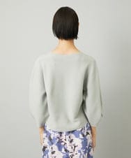 F6FAD18220 MICHEL KLEIN(小さいサイズ)(メゾン ドゥ サンク) [小さいサイズ]ホールガーメント(R)ラメニット ライトグレー